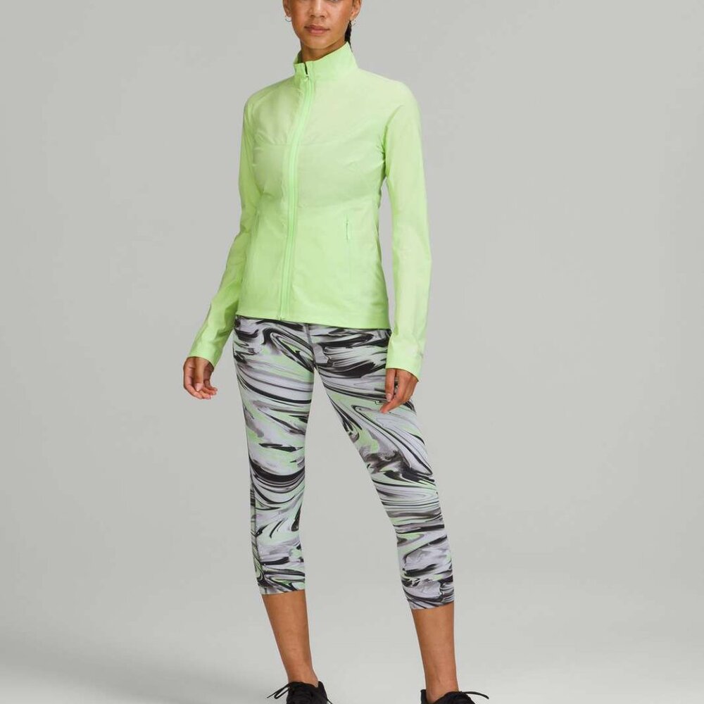 Lululemon Swift Speed HR Crop 21"Paint Glide Warp Multi Size 10